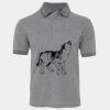 JB's  BIRDS EYE POLO   CHARCOAL - S Thumbnail