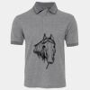 JB's  BIRDS EYE POLO   CHARCOAL - S Thumbnail