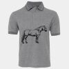 JB's  BIRDS EYE POLO   CHARCOAL - S Thumbnail