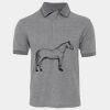 JB's  BIRDS EYE POLO   CHARCOAL - S Thumbnail