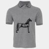 JB's  BIRDS EYE POLO   CHARCOAL - S Thumbnail