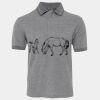 JB's  BIRDS EYE POLO   CHARCOAL - S Thumbnail