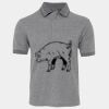 JB's  BIRDS EYE POLO   CHARCOAL - S Thumbnail