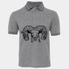 JB's  BIRDS EYE POLO   CHARCOAL - S Thumbnail