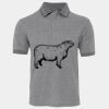 JB's  BIRDS EYE POLO   CHARCOAL - S Thumbnail