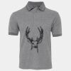 JB's  BIRDS EYE POLO   CHARCOAL - S Thumbnail