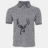 JB's  BIRDS EYE POLO   CHARCOAL - S Thumbnail
