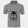 JB's  BIRDS EYE POLO   CHARCOAL - S Thumbnail