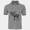 JB's  BIRDS EYE POLO   CHARCOAL - S Thumbnail