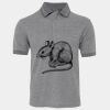 JB's  BIRDS EYE POLO   CHARCOAL - S Thumbnail