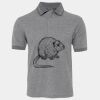 JB's  BIRDS EYE POLO   CHARCOAL - S Thumbnail