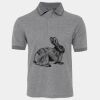 JB's  BIRDS EYE POLO   CHARCOAL - S Thumbnail