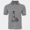 JB's  BIRDS EYE POLO   CHARCOAL - S Thumbnail