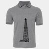 JB's  BIRDS EYE POLO   CHARCOAL - S Thumbnail