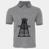 JB's  BIRDS EYE POLO   CHARCOAL - S Thumbnail