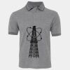 JB's  BIRDS EYE POLO   CHARCOAL - S Thumbnail