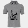 JB's  BIRDS EYE POLO   CHARCOAL - S Thumbnail