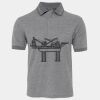 JB's  BIRDS EYE POLO   CHARCOAL - S Thumbnail