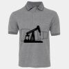 JB's  BIRDS EYE POLO   CHARCOAL - S Thumbnail