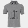 JB's  BIRDS EYE POLO   CHARCOAL - S Thumbnail