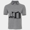 JB's  BIRDS EYE POLO   CHARCOAL - S Thumbnail