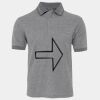 JB's  BIRDS EYE POLO   CHARCOAL - S Thumbnail