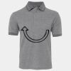 JB's  BIRDS EYE POLO   CHARCOAL - S Thumbnail