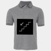 JB's  BIRDS EYE POLO   CHARCOAL - S Thumbnail