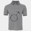 JB's  BIRDS EYE POLO   CHARCOAL - S Thumbnail