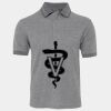 JB's  BIRDS EYE POLO   CHARCOAL - S Thumbnail