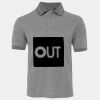 JB's  BIRDS EYE POLO   CHARCOAL - S Thumbnail