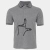 JB's  BIRDS EYE POLO   CHARCOAL - S Thumbnail