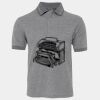 JB's  BIRDS EYE POLO   CHARCOAL - S Thumbnail