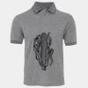 JB's  BIRDS EYE POLO   CHARCOAL - S Thumbnail