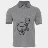 JB's  BIRDS EYE POLO   CHARCOAL - S Thumbnail