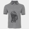 JB's  BIRDS EYE POLO   CHARCOAL - S Thumbnail