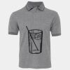 JB's  BIRDS EYE POLO   CHARCOAL - S Thumbnail