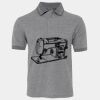 JB's  BIRDS EYE POLO   CHARCOAL - S Thumbnail