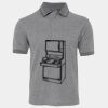 JB's  BIRDS EYE POLO   CHARCOAL - S Thumbnail