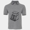 JB's  BIRDS EYE POLO   CHARCOAL - S Thumbnail