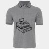 JB's  BIRDS EYE POLO   CHARCOAL - S Thumbnail