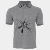 JB's  BIRDS EYE POLO   CHARCOAL - S Thumbnail