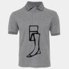 JB's  BIRDS EYE POLO   CHARCOAL - S Thumbnail