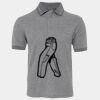 JB's  BIRDS EYE POLO   CHARCOAL - S Thumbnail