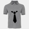 JB's  BIRDS EYE POLO   CHARCOAL - S Thumbnail