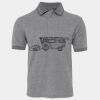 JB's  BIRDS EYE POLO   CHARCOAL - S Thumbnail