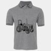 JB's  BIRDS EYE POLO   CHARCOAL - S Thumbnail
