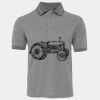 JB's  BIRDS EYE POLO   CHARCOAL - S Thumbnail