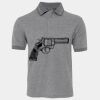 JB's  BIRDS EYE POLO   CHARCOAL - S Thumbnail