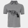 JB's  BIRDS EYE POLO   CHARCOAL - S Thumbnail
